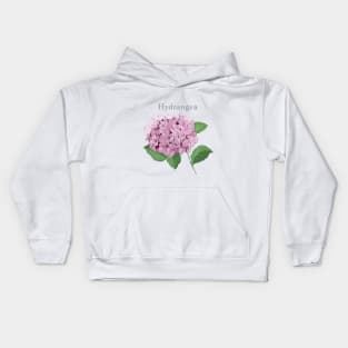 Hydrangea flower Kids Hoodie